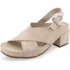 imageAerosoles Womens Chrystie Heeled SandalPale Khaki Suede