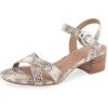 imageAerosoles Womens Cinzia Heeled SandalRoccia Printed Snake Faux Leather
