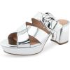 imageAerosoles Womens Collin Heeled SandalSilver Mirror Metallic Pu