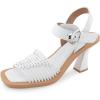 imageAerosoles Womens Crew Heeled SandalWhite Pu