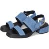imageAerosoles Womens Dantay Heeled SandalBlue Jean Denim Suede