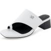 imageAerosoles Womens Etta Heeled SandalWhite Leather