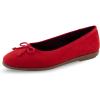 Racing Red Faux Suede