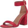imageAerosoles Womens Lawrence Heeled SandalRed Faux Suede