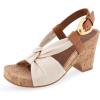imageAerosoles Womens Miki Heeled SandalNatural Canvas