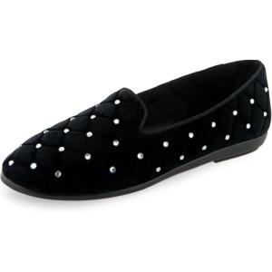 imageAerosoles Womens Betunia LoaferBlack Quilted Velvet