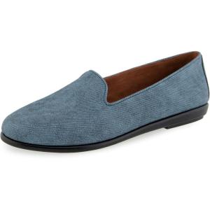 imageAerosoles Womens Betunia LoaferBlue Jean Textured Faux Leather