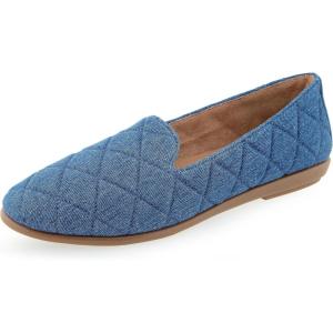 imageAerosoles Womens Betunia LoaferMed Blue Quilted Denim
