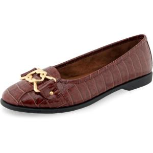 imageAerosoles Womens Bia Ballet FlatClay Croco Faux Leather