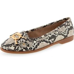 imageAerosoles Womens Bia Ballet FlatNatural Printed Snake Pu