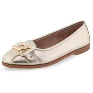 imageAerosoles Womens Bia Ballet FlatSoft Gold Pu
