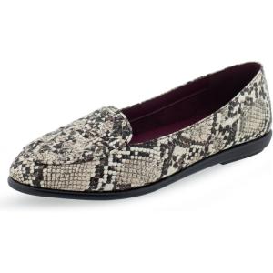 imageAerosoles Womens Brielle Loafer FlatNatural Printed Snake Pu