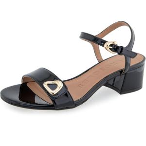 imageAerosoles Womens Cairo Heeled SandalBlack Patent Faux Leather
