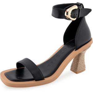 imageAerosoles Womens Calico Heeled SandalBlack Leather
