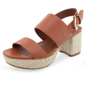 imageAerosoles Womens Camilia Heeled SandalGinger Bread Combo