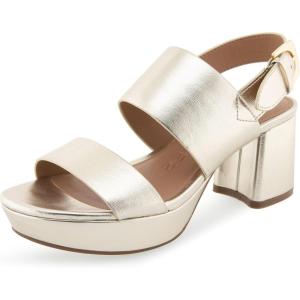 imageAerosoles Womens Camilia Heeled SandalSoft Gold Pu