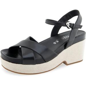 imageAerosoles Womens Chabella Espadrille Wedge SandalBlack Leather