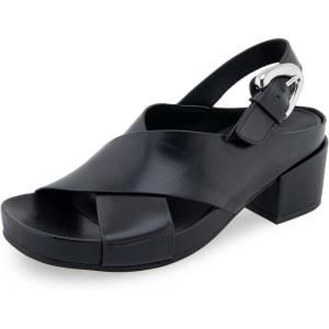imageAerosoles Womens Chrystie Heeled SandalBlack Leather