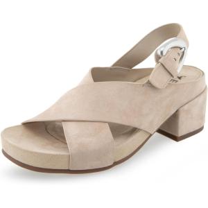 imageAerosoles Womens Chrystie Heeled SandalPale Khaki Suede