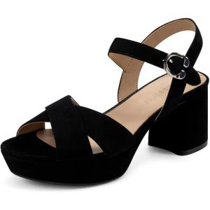 imageAerosoles Womens Cosmos Heeled SandalsBlack
