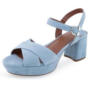 imageAerosoles Womens Cosmos Heeled SandalsDusty Blue Suede