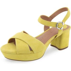imageAerosoles Womens Cosmos Heeled SandalsGreen Sheen Suede