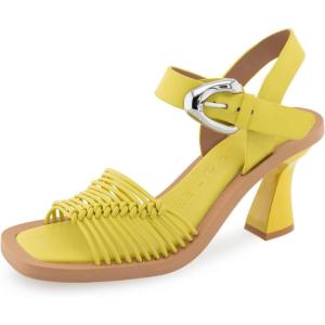 imageAerosoles Womens Crew Heeled SandalGreen Sheen Pu