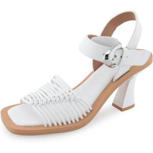 imageAerosoles Womens Crew Heeled SandalWhite Pu