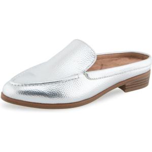 imageAerosoles Womens Enright Loafer FlatSilver Faux Leather