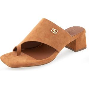 imageAerosoles Womens Etta Heeled SandalTan Suede