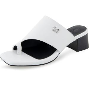 imageAerosoles Womens Etta Heeled SandalWhite Leather