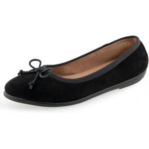 imageAerosoles Womens Homebet Ballet FlatBlack Faux Suede