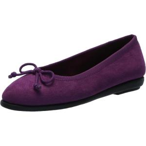 imageAerosoles Womens Homebet Ballet FlatDark Purple Faux Suede