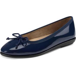 imageAerosoles Womens Homebet Ballet FlatNavy Patent Pu