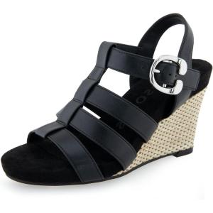 imageAerosoles Womens Paige Wedge SandalBlack Pu