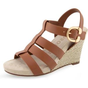 imageAerosoles Womens Paige Wedge SandalTan Pu Leather