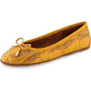 imageAerosoles Womens Pia Ballet FlatMarigold Snake Print