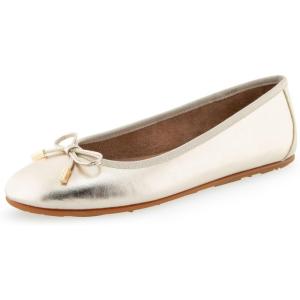 imageAerosoles Womens Pia Ballet FlatSoft Gold Pu