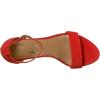 imageAerosoles Womens Bird of Paradise Heeled SandalMid Red Suede