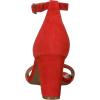 imageAerosoles Womens Bird of Paradise Heeled SandalMid Red Suede