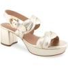 imageAerosoles Womens Camea Heeled SandalSoft Gold Leather