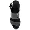 imageAerosoles Womens Camera Platform Heeled SandalBlack Jelly Croco