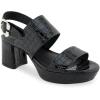 imageAerosoles Womens Camera Platform Heeled SandalBlack Jelly Croco