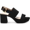 imageAerosoles Womens Camera Platform Heeled SandalBlack Suede