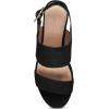 imageAerosoles Womens Camera Platform Heeled SandalBlack Suede