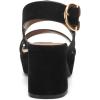 imageAerosoles Womens Camera Platform Heeled SandalBlack Suede