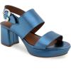 imageAerosoles Womens Camera Platform Heeled SandalBlue Metallic Leather