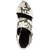 imageAerosoles Womens Camera Platform Heeled SandalBright White Floral Faux Leather