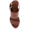 imageAerosoles Womens Camera Platform Heeled SandalClay Combo Smooth Leather