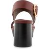 imageAerosoles Womens Camera Platform Heeled SandalClay Combo Smooth Leather